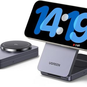 UGREEN MagFlow Qi2 15W Cargador Inalámbrico Para iPhone 17 Pro MAX